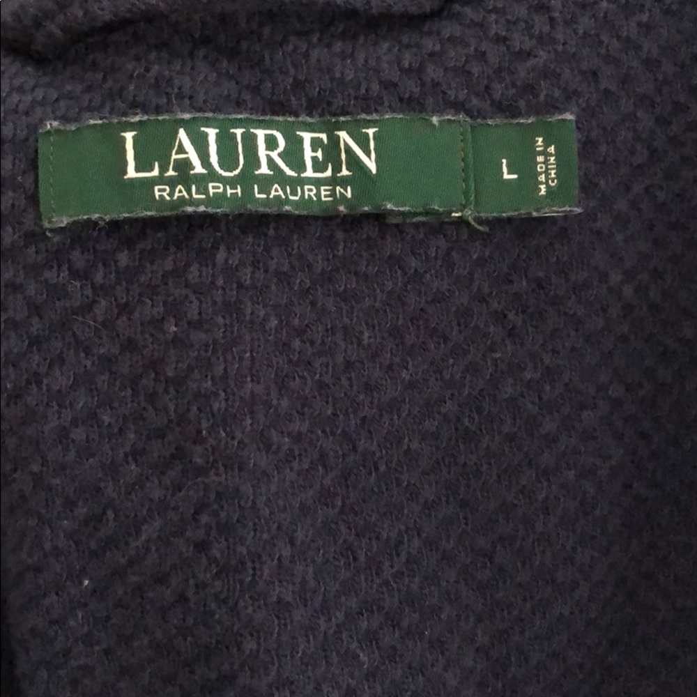 Navy Blue Ralph Lauren Robe - Picture 2 of 4